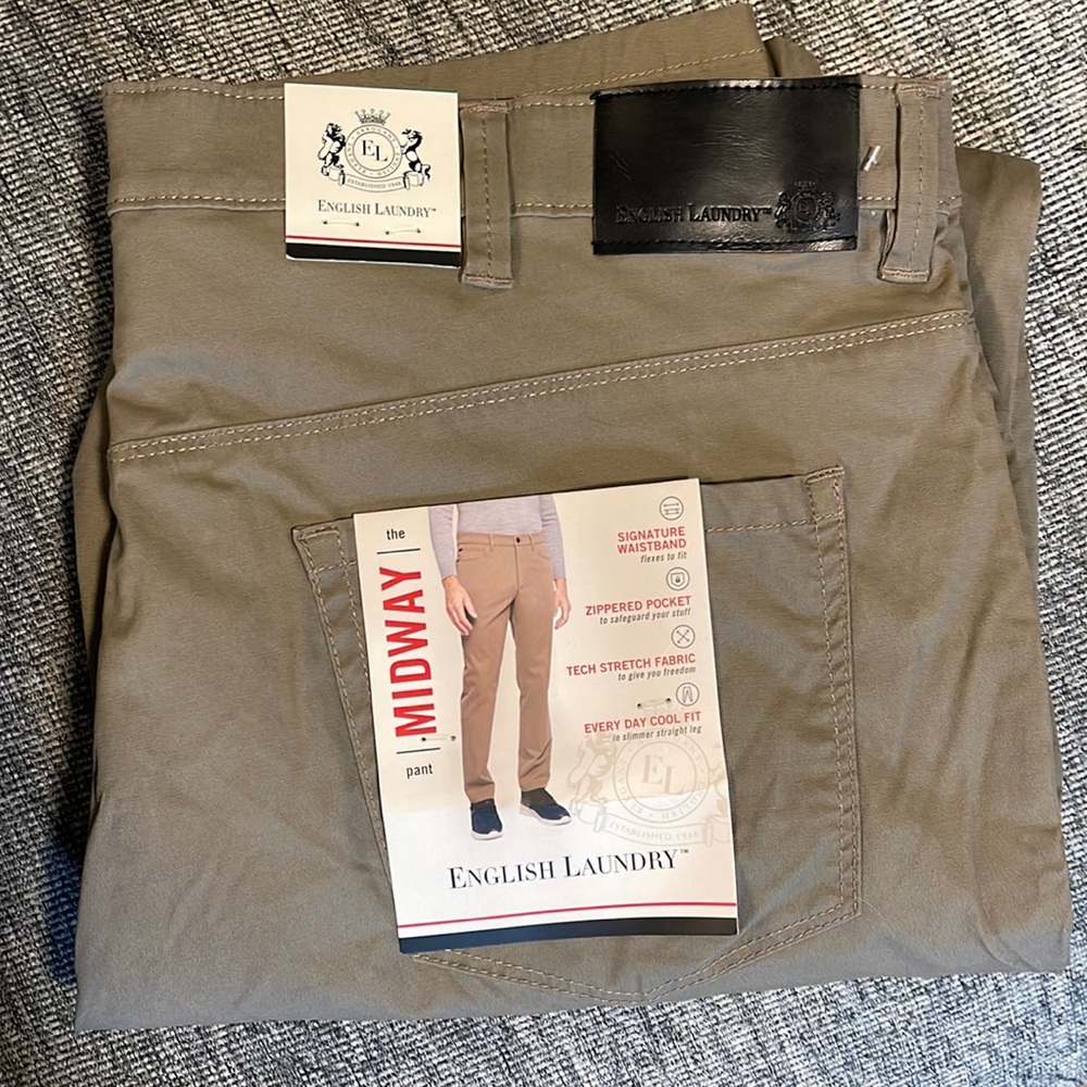 English Laundry Men's Tan Pants